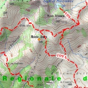 Piani dell'Avaro - 1.702 m<br />Pranzo alla madonnina in cima allo skilift<br />Scendiamo fino ad imboccare il sentiero 109A<br />Chiara arriva fino alla sella della biforcazione dei sentieri 101-109A appena sotto l'anticima (2.030 m ca.) mentre io e Matteo raggiungiamo la cima del Monte Avaro (2.088 m)